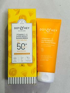 Dot & Key sunscreen and face wash
