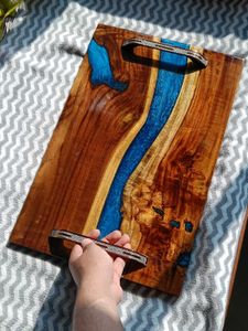 Wood & Resin Serving Tray