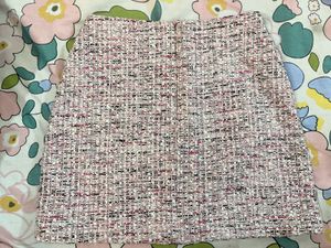 Korean Tweed Mini Skirt