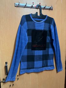 Full Sleeves Blue Tshirt For Men