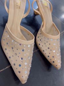 Zara Rhinestone Heels