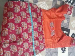 customized Elephant Print Kurta not used