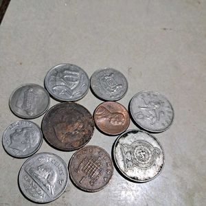 10 Foreign Coins