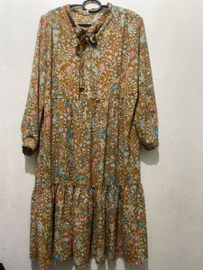 Floral Print Tiered Dress