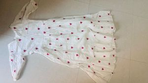 Cute Heart Embroidered Maxi Dress