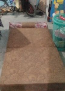 Foldable Sofa Bed - Brown