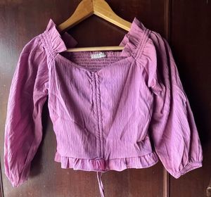 Purple Crop Top