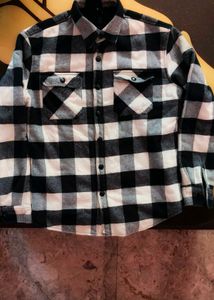 Plaid Flannel Shirt Jacket