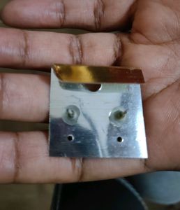 Silver Look Alike Kite Earrings