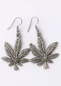 Stylish Silver Leaf Design Earrings