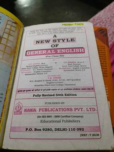 2 Books.  Genral English Xl,Xll