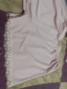 Pink Lace Trim Shorts
