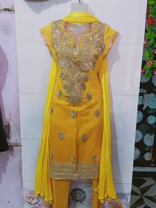 Haldi Ceremony Party Wear Dress