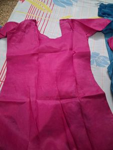 Pink Embroidered Kurta Set