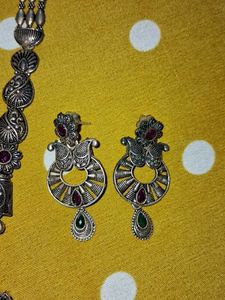 beautiful oxidised jewellery set