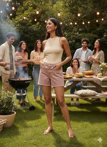 ☀️M&amp;S Summer Crush! Dusty Rose Denim Shorts 🌸