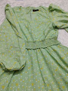 MINI LIME GREEN FROCK
