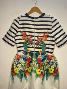 Floral Print Fit &amp; Flare Dress