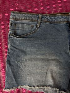 Denim Cut-Off Shorts