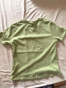 Cute Green Cut-Out Top