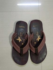 Cloudy Floral Flip Flops