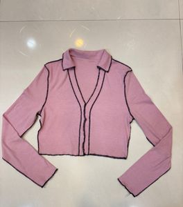 Cute Pink Long Sleeve Top
