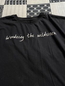 Black 'Wondering Wilderness' Tee