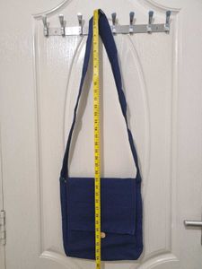 Blue Crossbody Cotton Bag
