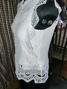 Trendy White Coloured Top