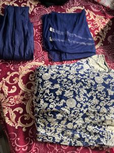 Floral Navy &amp; White Maxi Dress