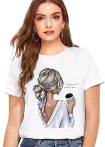 Oversized Black &amp; White Striped T-Shirt – Stylish