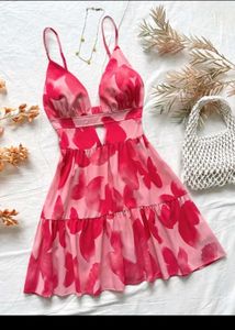 Floral Print Mini Dress