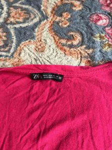 Pink V-Neck T-Shirt