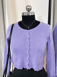 Lavender Ribbed Top