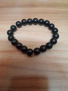 Black Beaded Bracelet