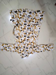 Honeycomb Print Dress