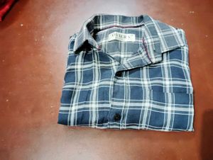 Blue Plaid Shirt