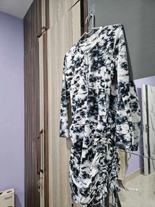 Tie-Dye Ruched Dress