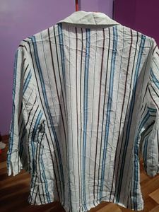 Striped Button-Down Shirt