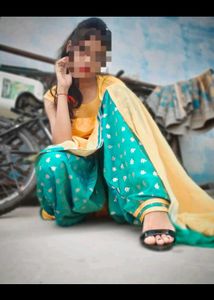 Yellow &amp; Teal Kurta Set