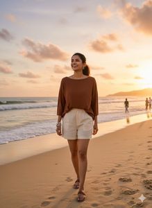 🍂 Thrift Treasure: The Terracotta Dream Top! ✨