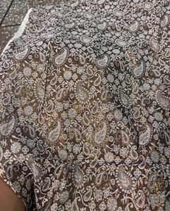8 metres Printed Banarsi Dress Material Fabric