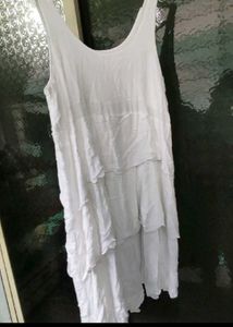 White Tiered Sundress