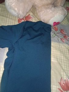 Teal Twisted Top