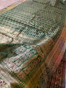 Green Banarasi primium quality 💯 😍 Saree