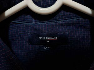 Peter England Navy Blue Shirt