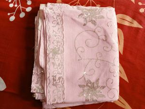 Georgette Pink Saree