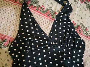 Polka Dot tie up top