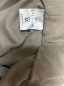 Taupe High Waist Shorts