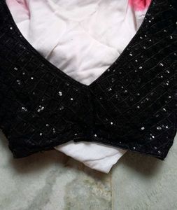 Black Sequins Blouse